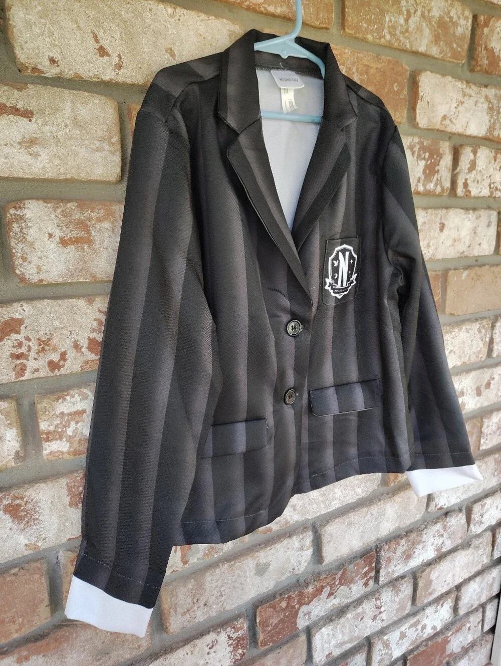 Wednesday Addams Nevermore Academy Costume Blazer Kids Size Medium 8-10 Amscan